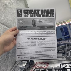 AMT Great Dane 40 Reefer Trailer Coors Plastic Model Kit AMT1249 W/ Plastic Weld