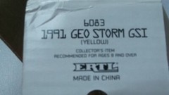 ERTL AMT 1992 CHEVROLET GEO STORM GSI Dealer Promo Model 1:25 YELLOW # 6083