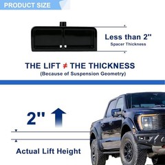2 Inches Rear Lift Blocks Kit Compatible with 1999-2024 Chevy Silverado 1500