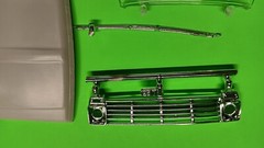 1967 Ford F-100 Pickup Truck Moebius 1/25 Cab Body Hood Glass Interior Tub