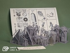 Leduc 0.22 model kit 1/72 scale 3D printed Complete kit