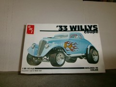AMT 1/25 1933 WILLYS COUPE GASSER BUILT PLASTIC MODEL CAR KIT – NICE BUILD