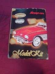 Snap-On Tools 1958 Chevy Corvette Die Cast Model Car Kit 1:18 Scale Red