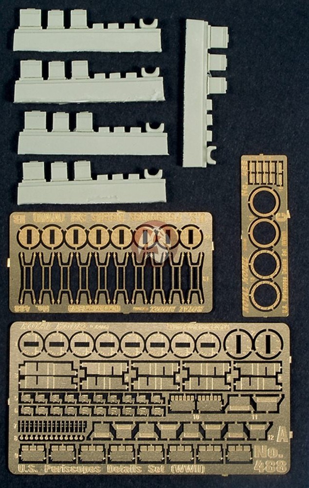 Royal Model 1/35 US Tank Periscopes Detail Set WWII (Resin with Photo-etch) 488