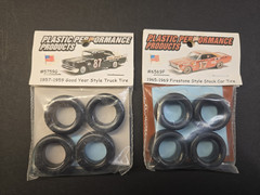 PPP, ’57-’59 Goodyear style #5759G & ’65-’69 Firestone style #6569F Tires, 1/25