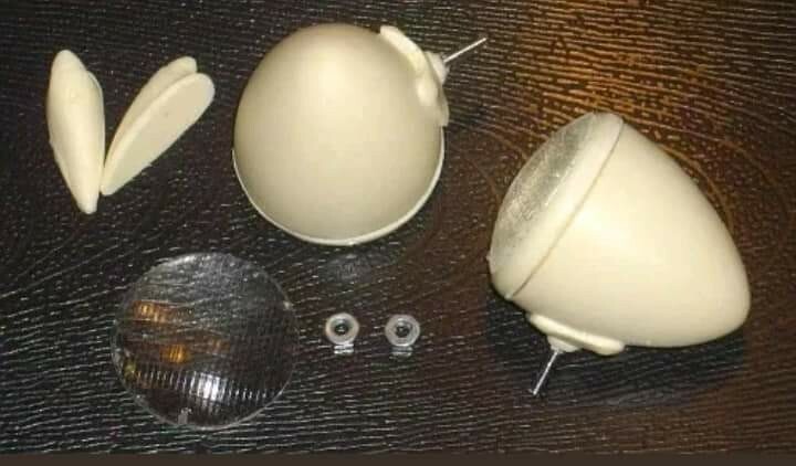 1/8 guide 682-C headlights w/studs Lindberg Monogram Revell Rat Hot Rod 1/8th