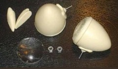 1/8 guide 682-C headlights w/studs Lindberg Monogram Revell Rat Hot Rod 1/8th