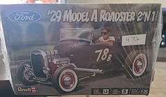 Revell 1/25 Scale Ford ’29 Model A Roadster 2’n1 Model 85-4463 NIB Sealed #472