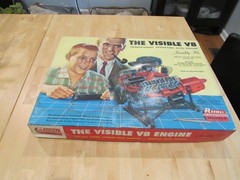 Renwal blueprint Models The Visible V8 ASSEMBLY Kit/BOX/ Missing many parts