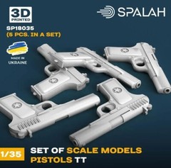 SPALAH 18035 1:35 TT pistols 5 pcs Set of scale models