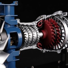Educational DM122 Turbofan Engine Model Kit – All-Metal, 1:20 Scale Assembly Kit