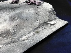 1/35 Scale Military Diorama Base Terrain Display Model Soldiers Figures Diecast