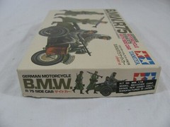 Tamiya 1/35 Scale German BMW R75 Motorcycle & Sidecar w/ Figures #MM-116 NIB