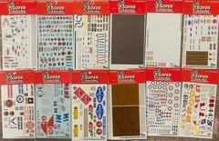 GOFER 11001- 12006 Street, Race, Drag Car + PU Truck Decal Sheets 1/24 and 25th