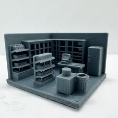 1/72 Full Detailed Facilities Set Desktop Decor DIY Unpainted All-in-One