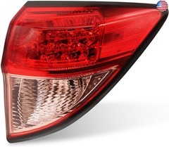 Outer Tail Light Red Passenge Side Compatible with 2016 2017 2018 HRV HR-V Rear
