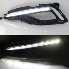 Ijdmtoy Xenon White Led Daytime Running Lights Compatible 2015-2017 Hyundai