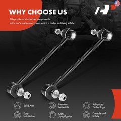 A-Premium 2 x Front Sway Bar Links Stabilizer Bar Links, Compatible with