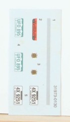 Model kit Decal Sheet Misc Plates unused P2