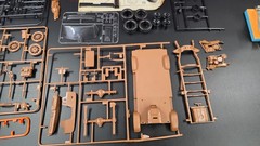 RARE REVELL HUSKY HAULER OFF ROAD CHEVY VAN WITH TRAILER DIRT BIKES 1/25 BC4