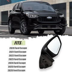 Right Passenger Side Mirror Fits 2020-2026 Ford Escape with Blind Spot Mirror, P