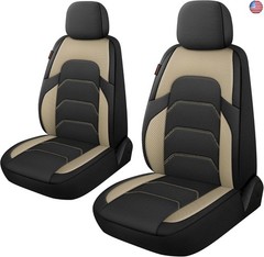 CAROMOP 3D Air Mesh Car Seat Covers 2 Front Seats,Breathable and Durable Seat