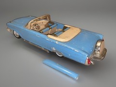 AMT 1960 Mercury Park Lane Custom Convertible Screw Bottom Built Model Car Kit