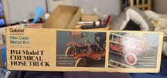 HUBLEY/GABRIEL 1914 MODEL T FORD CHEMICAL HOSE FIRE TRUCK 1/20 scale