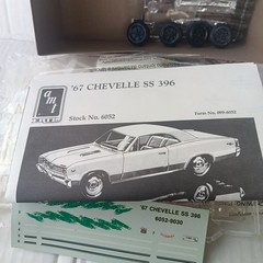 Vintage AMT ERT 1967 Chevrolet Chevelle SS396 1/25 Model Kit 6052 New Open Box