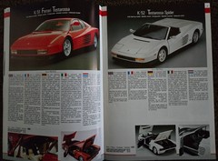 Pocher 1/8 car model catalogs: 1985, 1991, 1992, 1994, one undated & one recent