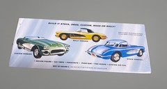 MPC by Round 2 #830/12 1/25 1960 CORVETTE BUILD IT STOCK CUSTOM Factory Sealed!!