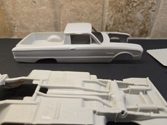 AMT/ERTL, 1961 FORD RANCHERO, 1/25 SCALE, PARTS ONLY, INCOMPLETE.