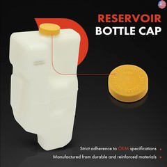 A-Premium Engine Coolant Overflow Recovery Expansion Tank with Cap Compatible