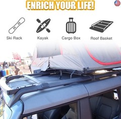 Broaddict Single Cross Bar Fit for 2021-2024 Ford Bronco, Roof Rack Cross Bar