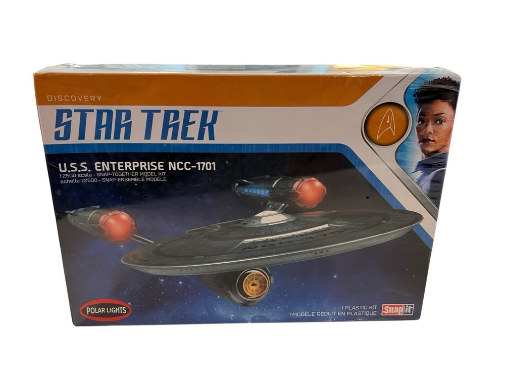 NEW Polar Lights Star Trek Discovery USS Enterprise NCC-1701 Model Kit Sealed