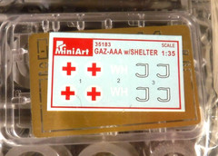 SALE 1/35 Miniart WWII GAZ Soviet Ambulance Captured German Field Office #35183