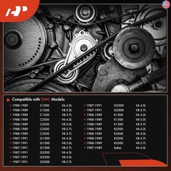 A-Premium 94.67 In Engine Serpentine Belt Compatible with Audi, Chevy, Dodge,