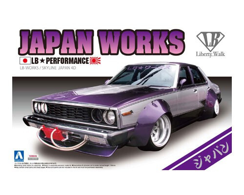 Aoshima 1/24 Nissan LB Works Japan 4Dr Plastic Model Kit