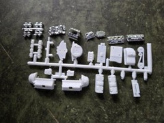 AMT 1/25 DOUBLE DRAGSTER, FIAT TOPOLINO ENGINE PARTS