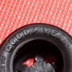 Wide Blue Streak Rear Tires 1988 Chevy Corvette 1:25 scale model car part MPC