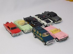7 Pcs Vintage 1950s American Classic Model Cars Collection