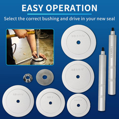 Truck Hub Seal Installer Kit Fit for Size Seal for Class 7 & Class 8 Trucks, Hea