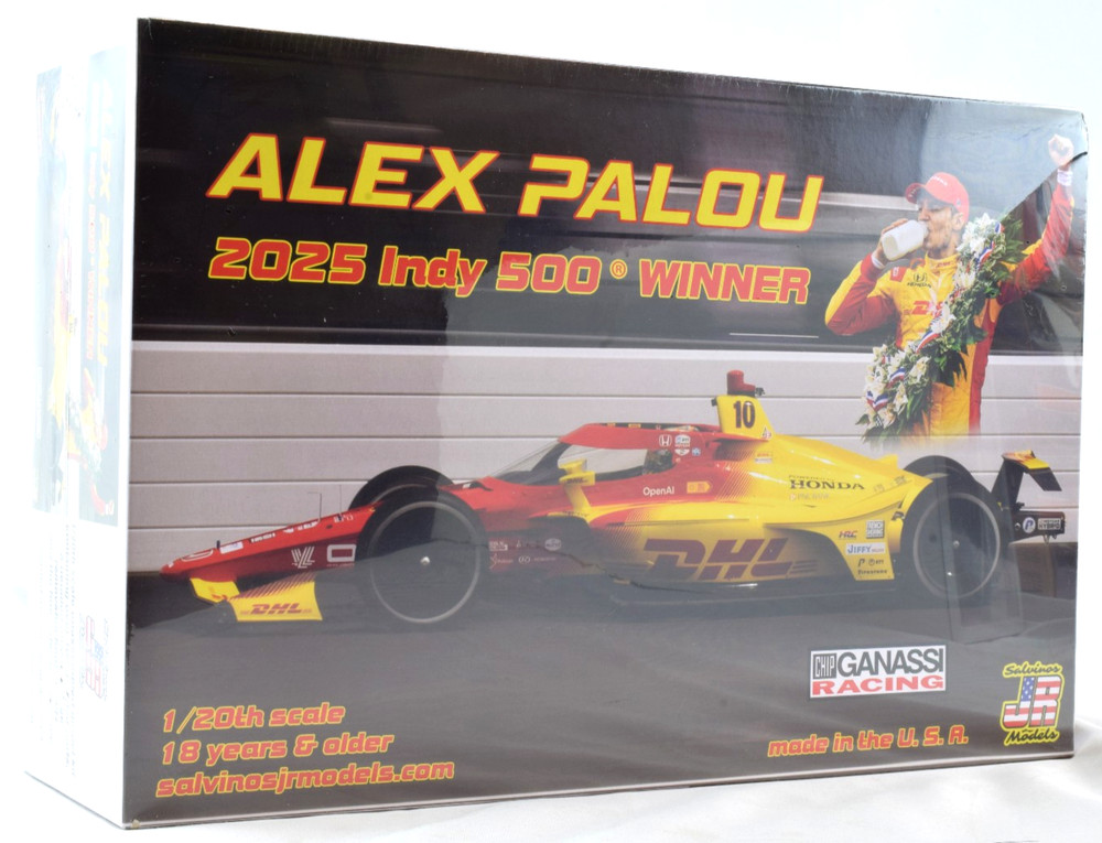 Salvinos JR Models “DHL” Alex Palou 2025 Indy 500 IndyCar 1/20 Scale Model Kit