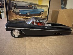 Vintage AMT ’59 EL Camino Camper Model 1/25 Scale Built Missing Rare Read