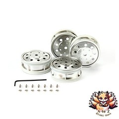 NEW Tamiya Big Truck Optional Spare Parts TROP.18 Matte Chrome Rear Wheel for