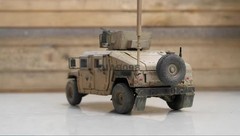 Hand Painted 1/35 Scale US Army Hummer M1151 Jeep Desert Color Plastic Model