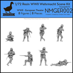 NUMODEL NMGER002 | 1/72 Resin WWII German Wehrmacht Soldier Scene Kit Firefight!