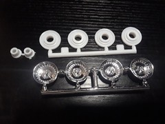1/24 scale Model car parts Set of 4 centerline wheels