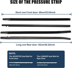 Car Window Weather Stripping Trim for Honda Civic – Durable & Flexible