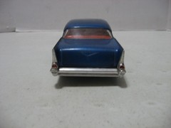 AMT/ERTL Blue 1957 Chevy Hard Top 1/25 Scale Built Model Kit #31543
